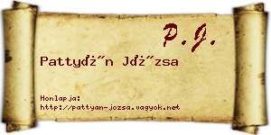 Pattyán Józsa névjegykártya